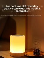 Lámpara De Noche Recargable USB RGB Toque Dimmable Para Mesa Lámpara De Escritorio Para Niños Regalo Para Dormitorio Camping Luz De Ambiente - details 0