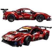 Bloques De Construcción De Carreras De Física Técnica 488 GTE AF Para Niños Modelo De Coche Deportivo Compatible Con 42125 Juguete De Montaje Para Niños - details 2