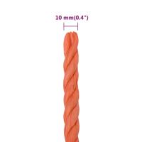 vidaXL Cuerda de trabajo polipropileno naranja 10 mm 50 m - details 5