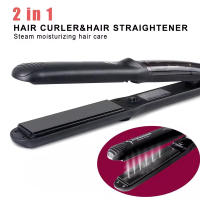 Steampod Hierro De Peluquería Profesional Cerámico Ajustable En Temperatura Con Pantalla LED Viajero PTC Placa Para Cabello Corto Seco Y Humedo 140-230°C - details 2