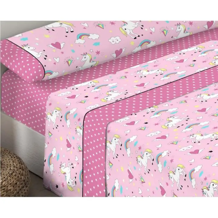 JIMENÉZ HOME - Juego de Sabanas Verano Infantiles 90x190/200cm - 50% Algodón 50% Poliéster - 3 Piezas Bajera, Encimera, 1 Funda de Almohada - GRAN CALIDAD - 1