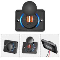 Adaptador De Poder Dual USB 12V Para Coche Barco Motocicleta RV Modificación Del Encendedor Del Coche Randpow Car Charger - details 5