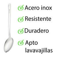 DESEOS Juego utensilios cocina acero inox | Juego 4 utensilios | Resistente y duradero | Apto lavavajillas - details 5