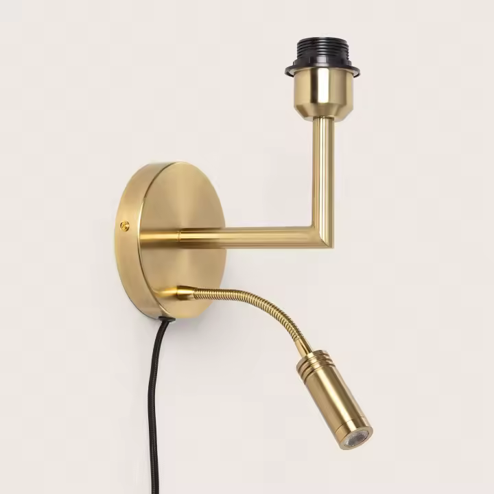 Lámpara de Pared con Luz de Lectura 2.5W  Metal Linna Round sin Pantalla - 1