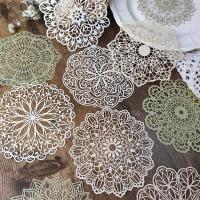 10 Pcs Papel De Mariposa Vintage Con Encaje Material Hueco Para Manualidades Scrapbooking Decoración De Diario Y Planificador Pack De 10 Piezas - details 3