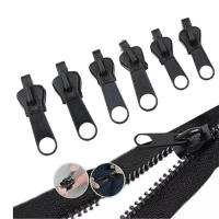 Kit De Reparación De Cremalleras Universal 6pcs Negro Rescate De Cremalleras DIY Con Dientes De Cremallera Nuevos Diseño Para Bricolaje En Bolsas Ropa Y Zapatos - details 3