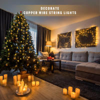 Guirnalda Decorativa De Luces De Navidad LED 24V Impermeable Para Exterior Con Hilo De Cobre Fairy Lights Para Boda Jardín Calle Césped - details 0