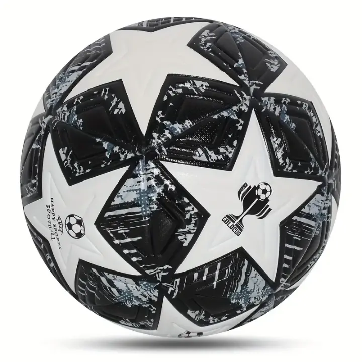 Balón De Fútbol PU Resistente Al Desgaste Para Entrenamiento Y Partidos Adultos Sin Inflar Tamaño Estándar Paquete Individual - 1