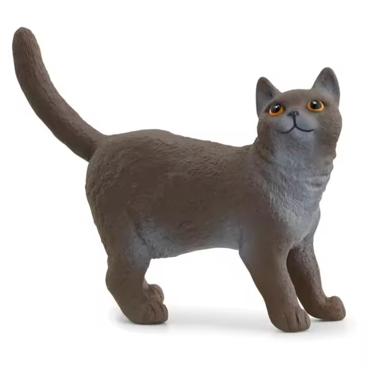 Figura de gato británico de pelo corto de la línea Farm World 13973 - 1