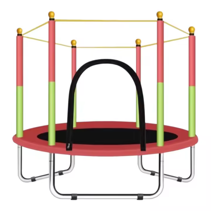 Trampolín portátil de 140 cm, Cama elástica - trampolín ideal para regalo de Navidad, espuma anticolisión para saltar y actividades de trampolín interior Trampolin (4990 BBC-001 D7) - 1
