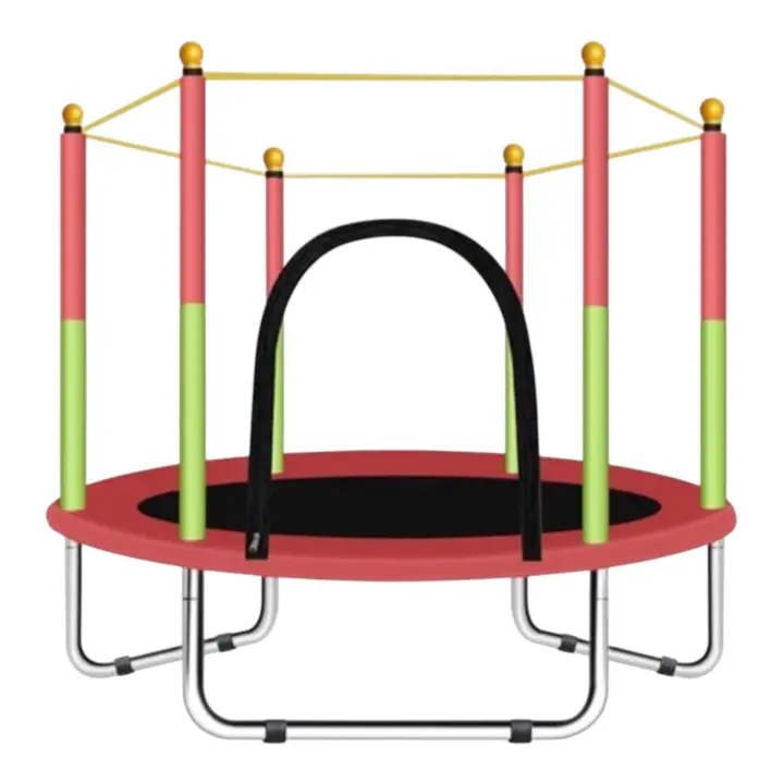 Trampolín portátil de 140 cm, Cama elástica - trampolín ideal para regalo de Navidad, espuma anticolisión para saltar y actividades de trampolín interior Trampolin (4990 BBC-001 D7) - 1