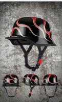Casco Moto Retro Clásico Alemán Para Hombres Y Mujeres Apropiado Para Motocicletas Material ABS Medio Cabeza DOT Aprobado - details 20