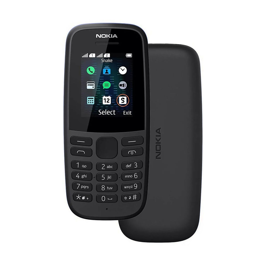 Nokia 105 (2019) Dual SIM – Teléfono Móvil Clásico con Linterna y Radio FM – Color Negro