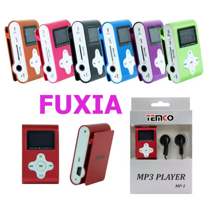 MP3 Sin Memoria con Display Rosa - 1
