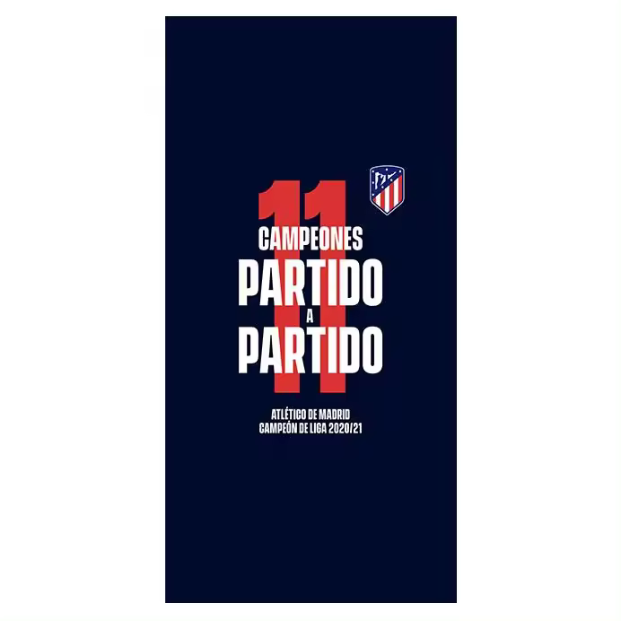 ATLETICO MADRID Toalla Playa Atlético de Madrid Azul 100% Algodón 150x70 - 1