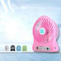 Mini ventilador portátil recargable, refrigerador de Aire, mini ventilador de escritorio, refrigeración USB, ventiladores de mano recargable, Negro (enredo) - details 2