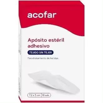 Acofar Apósito Estéril Adhesivo 7_2X5Cm 10Uds - 1