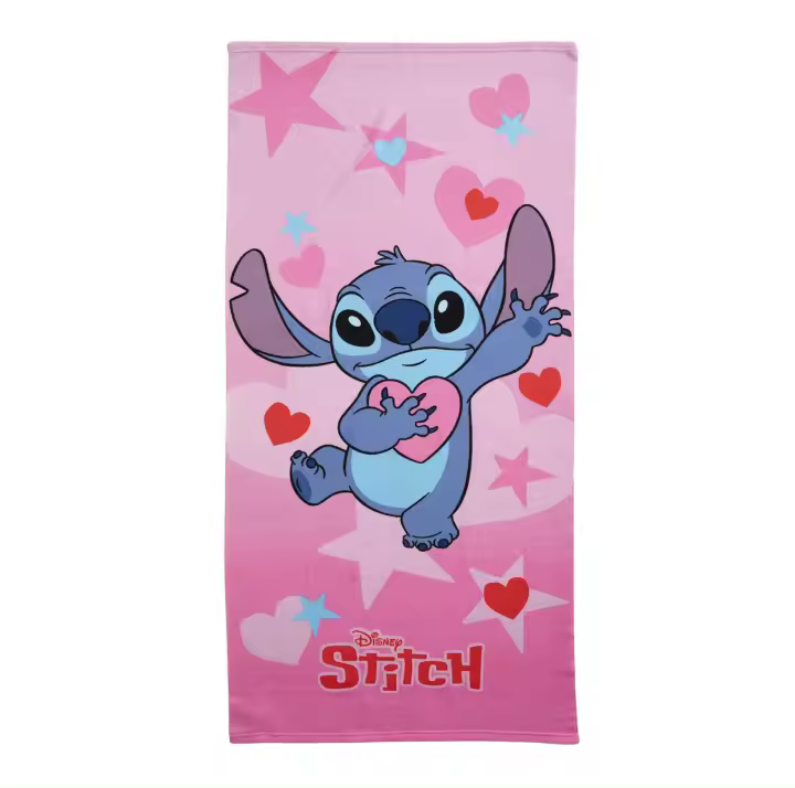 Toalla de Playa Stitch - Microfibra Ultra Absorbente con Diseño Divertido | Tamaño 70x140 cm | Secado Rápido, Ligera y Perfecta para Playa/Piscina/Gimnasio - 1