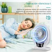 Lámpara Solar Con Ventilador Y Panel Solar Recargable LED Para Exteriores Luz De Camping Solar AC DC Moderna IP65 ABS - details 5