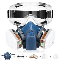 Máscara De Protección Respirable 7 En 1 / 16 En 1 7502 Para Pintura Y Spraying De Vapores Orgánicos Y Gas Químico Seguridad De Trabajo - details 0