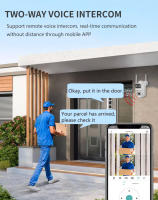 Cámara IP HD 8MP Dual Con Pantalla Y Lente Mini PTZ WIFI Exterior Seguridad Automática Tracking CCTV Monitorización ICSee - details 5