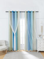 Cortinas Para Niños Con Estrella Plateada Térmicas Y Antipolvo Para Dormitorio Con Ojales Antiguos Tratamiento De Ventana Decorativo Y Protección Contra La Luz - details 4