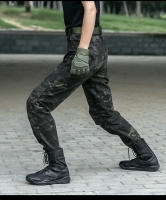 Pantalones Tácticos IX7 Para Hombre Marrones Caqui Pantalones De Camuflaje Para Entrenamiento Al Aire Libre Con Múltiples Bolsillos Para Otoño E Invierno - details 2