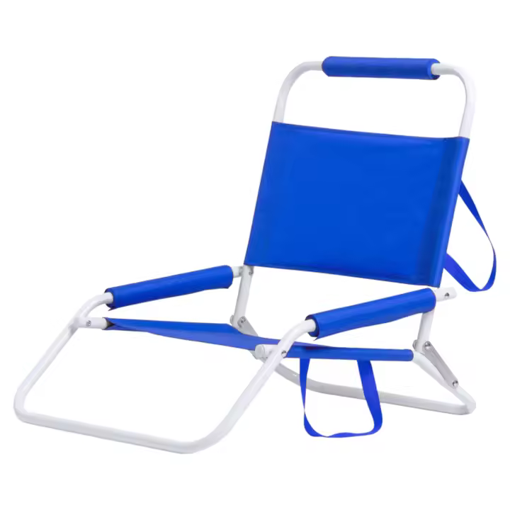TIENDA EURASIA - Silla de Playa Plegable | Sillas de Playa | Ligera y Resistente | Estructura Metálica | Asas de Transporte | Reposabrazos y Reposacabezas Acolchado | 48 x 63 x 52 cm. Varios Colores - 1