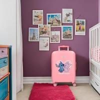 Maleta Stitch Disney One of A Kind Color Rosa. 50x33x20cm. ABS Equipaje de Mano Joumma - details 1