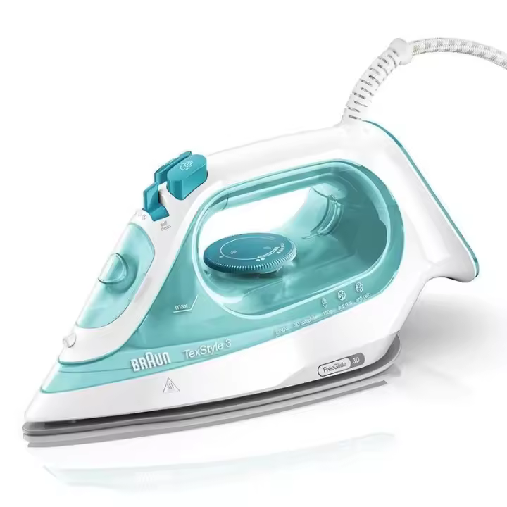 Braun SI 3041 GR Plancha a vapor Suela de cerámica 2350 W Turquesa, Blanco - 1