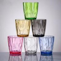 5pcs water cup household PC cup restaurant beverage juice cup, brown, gray, green, transparent, pink - details 6