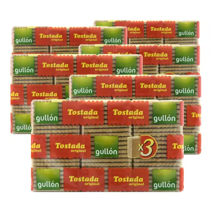 Galletas Gullón Tostada original 400 g x 6 packs. Total 2.40 kg - 1