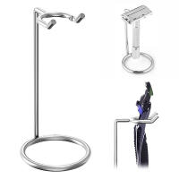 Palo De Afeitar De Metal Para Hombres Soporte Para Cepillo De Afeitar Base Para Cuchillo Plata Cromada Kit De Limpieza De Barba Fácil De Transportar - details 0