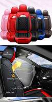 Cubierta De Asiento De Coche De Cuero Para Mitsubishi Lancer L200 Carisma Eclipse Cross Pajero 4 Sport ASX Outlander 3 XL Space Star Accesorios Universal Adecuado Para Sedán Camión Van SUV Color Negro Rojo Rosa Café Azul - details 0