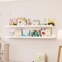 Estante Flotante De Madera Blanca Con Ondas Para Dormitorio Organizador De Juguetes Y Libros Decoración De Pared Para Niño Y Adulto Estilo Moderno Montado En La Pared - details 3