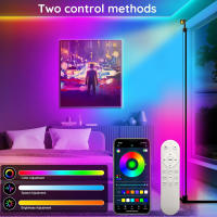 Lámpara De Piso Inteligente RGB LED Con Control De Atardecer Y Sincronización De Música Cambio De Color Luz De Ambiente Para Escritorio Decoración De Navidad - details 5