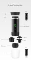 Cafetera de Espresso Portátil Compacta - Recargable por USB, Máquina de Café de Viaje Auto-Calentable con Tipo-C, Infusión Caliente y Fría, Compatible con Café Molido y Cápsulas para Camping, RV, Senderismo, Oficina-Marca Cecodadi - details 12