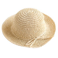 Sombrero De Paja Plegable Para Madre E Hija Protección Solar De Verano Para Playa Y Viajes Exterior Casual Sin Químicos Alérgenos - details 4