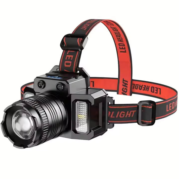 Lámpara De Cara Recargable LED Super Brillante Impermeable Para Camping Pesca Y Actividades Al Aire Libre Con Banco De Almacenamiento De Energía Móvil - 1