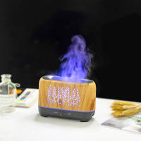 Humidificador de llama de espiga de trigo hueca de grano de madera de 200 ml, máquina de aromaterapia con aceite esencial de llama - details 21