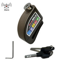 Cerradura De Freno Con Alarma Para Motocicleta Scooter Y Bicicleta De Aleación De Aluminio Impermeable Antirrobo Con Dos Llaves De Cobre - details 6