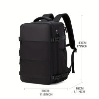 Mochila de viaje de gran capacidad con compartimento para zapatos, mochila ligera Dacron con puerto de carga, viaje de moda - details 2