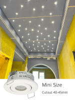 Mini LED Downlight COB 3W Luz De Punto Para Techo DIY Estrella Armario Iluminación Cut Home 40-45mm AC85-265V Aluminio Fuente De Luz - details 6