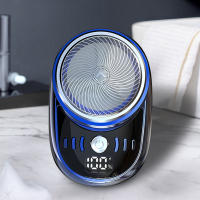 Afeitadora Eléctrica Portátil Para Viajes Mini Con Pantalla Digital Recargable Por USB Afeitadora De Barba Y Rostro Para Hombres - details 5
