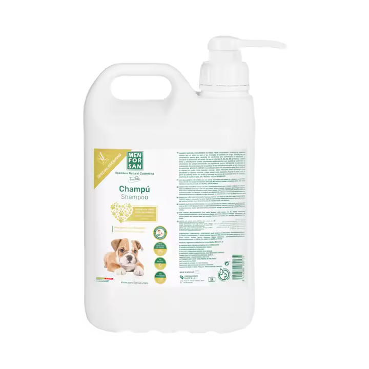 MENFORSAN - CHAMPÚ PARA CACHORROS GERMEN DE TRIGO DE 5 LITROS - 1
