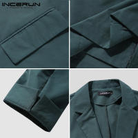Incernun Chaqueta De Hombre Estilo Coreano 2024 Moda Casual Manga Larga Suelta Ajustada Talla S-5XL Ropa De Calle Unisex - details 11