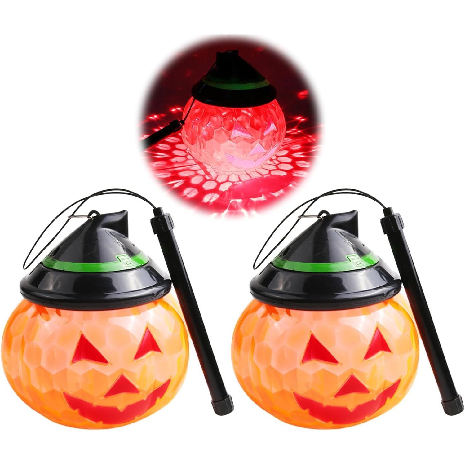 Pcs Halloween Pumpkin Lanterns Decorative Kids Outdoor Garden Decoration Halloween Pumpkin Lantern Pumpkin Light LED Lighting (L) [Energy Class A]