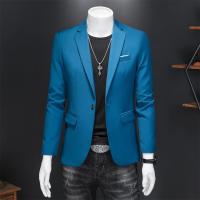 Chaleco De Novio Casual Para Hombre Marca Alta Color Sólido Diseño De Negocios Blazer De Boda Top De Traje Chaqueta De Moda - details 16