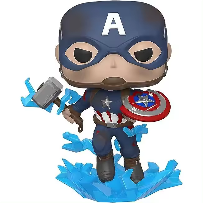 Funko Pop Marvel Endgame: Capitán América con Martillo de Guerra - 1