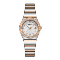Reloj De Lujo Para Mujer Resistente Al Agua Con Iluminación Luminosa Y Mostrador De Calendario Acero Inoxidable Reloj De Cuarzo De Alta Calidad - details 6